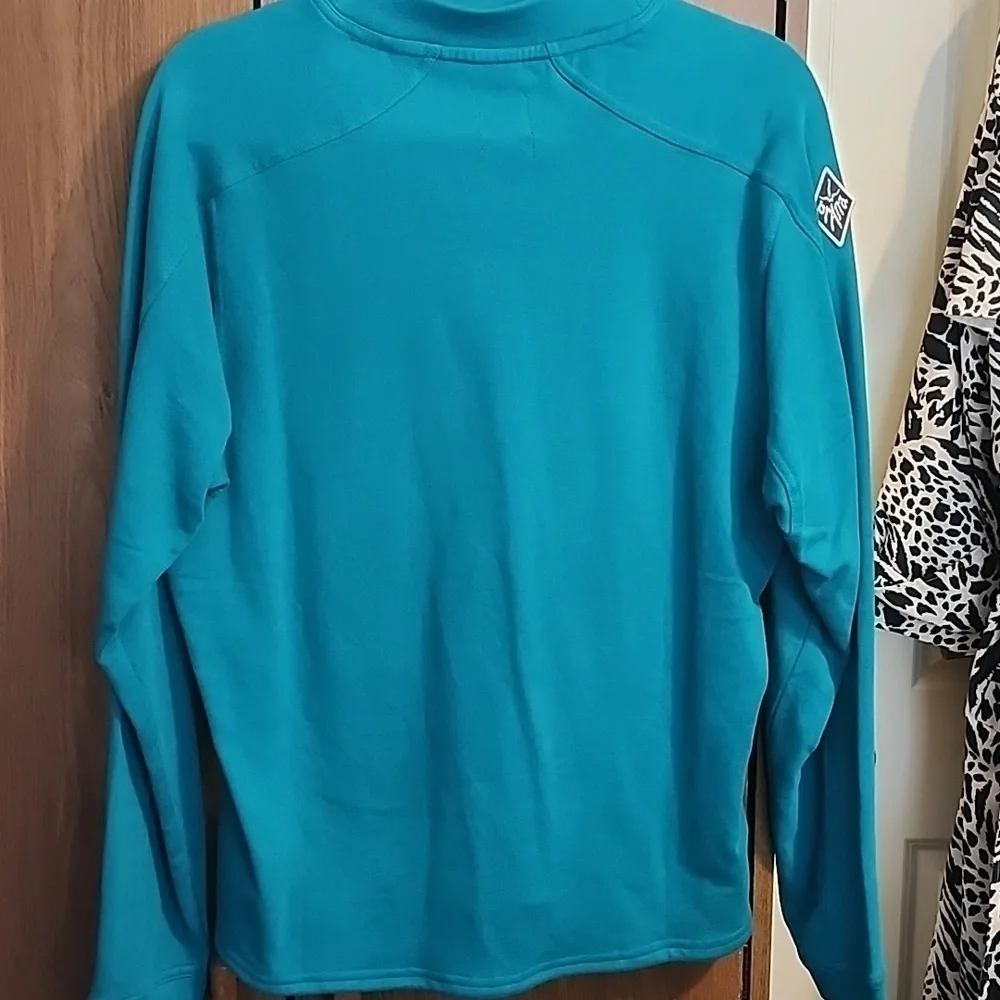 PrAna Mens CREWNECK SWEATSHIRT SIZE S ST, Teal NWT